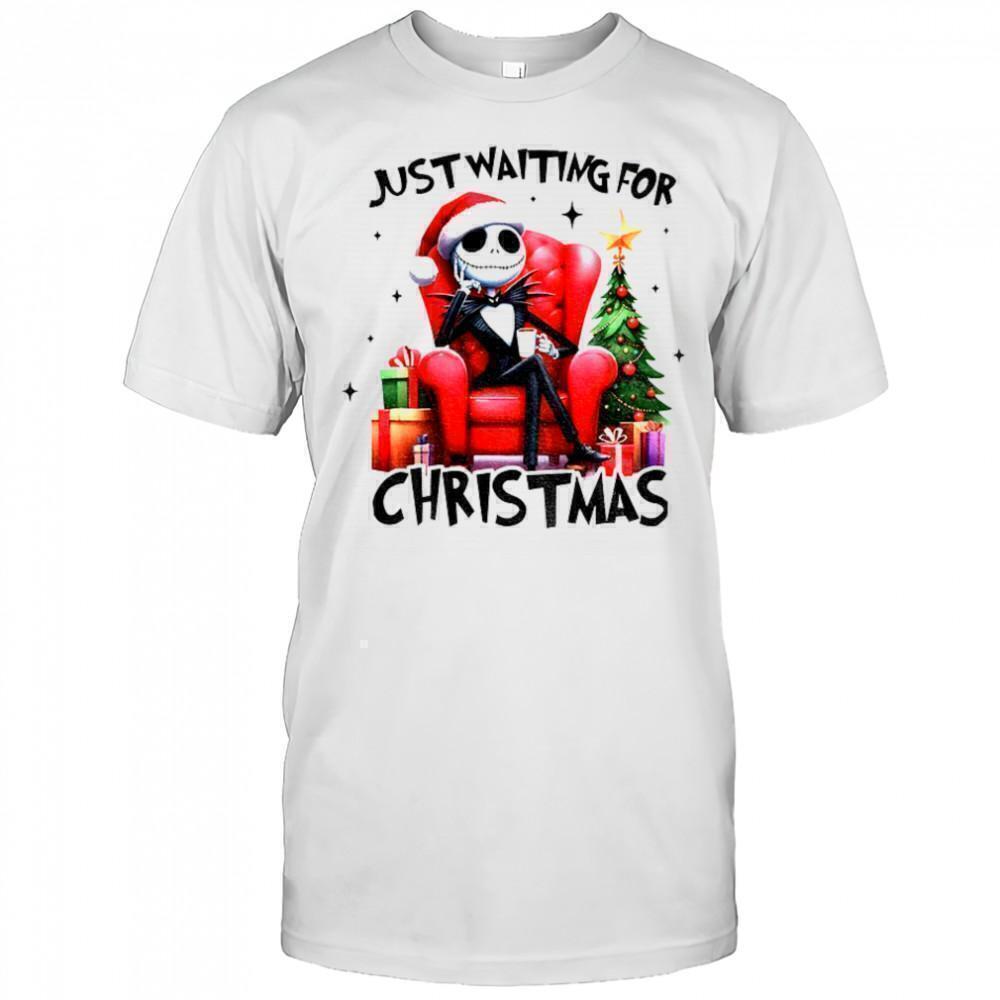 Jack Skellington Waiting For Christmas Spooky Holiday Unisex T-Shirt